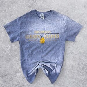 Michigan Golden Gloves Boxing Graphic T Shirt Gray Gildan Small